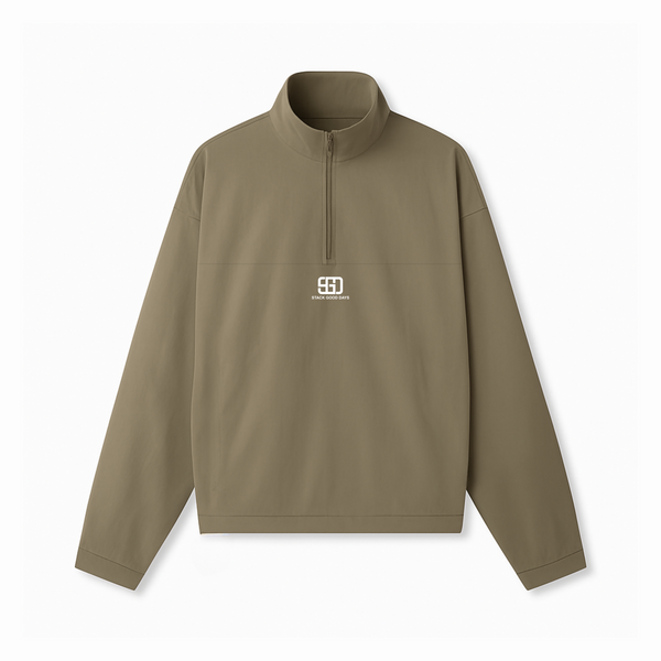 Quarter Zip — Olive Moss