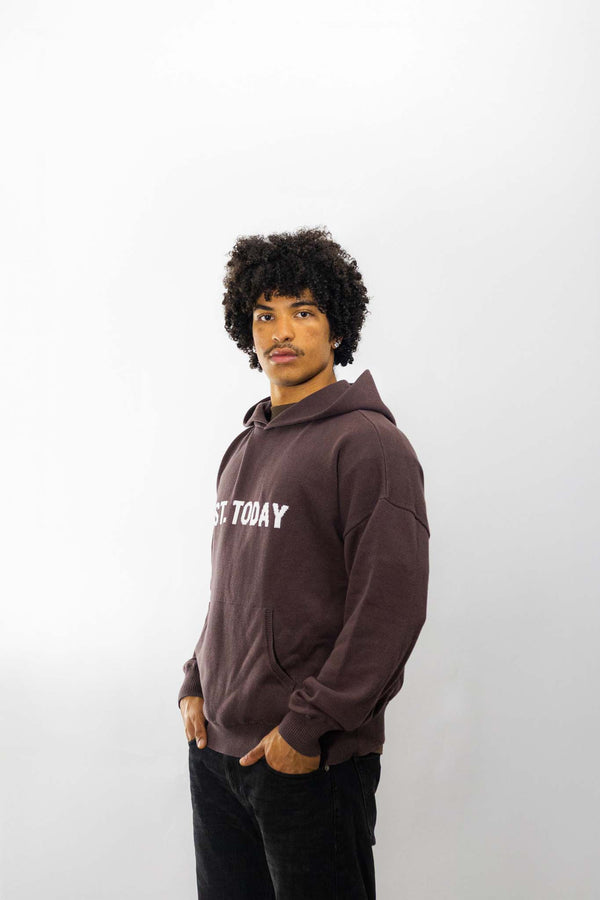 Knit Hoodie - Mocha