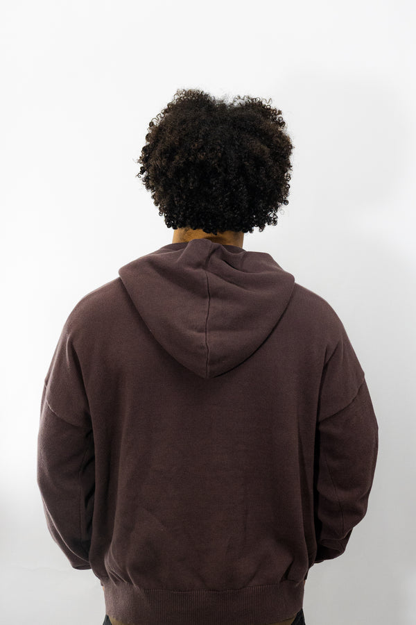 Knit Hoodie - Mocha