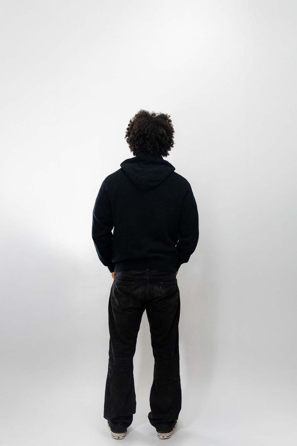 Knit Hoodie - Black