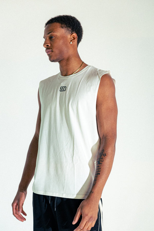 Loose Training Tank Top - White