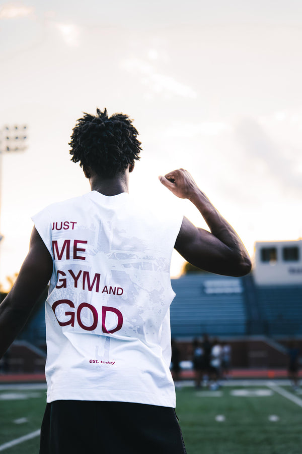 "Holy" Cut Off - White